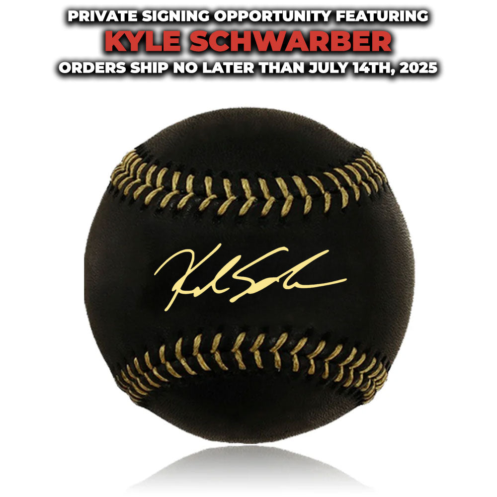 Kyle Schwarber Signed Phillies Black Baseball | Pre-sale Opportunity