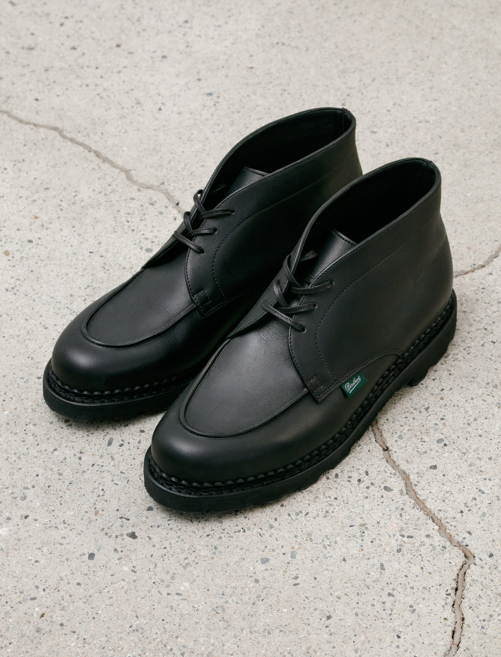 Arpenteur x Paraboot Chukka Smooth Leather Black – Neighbour