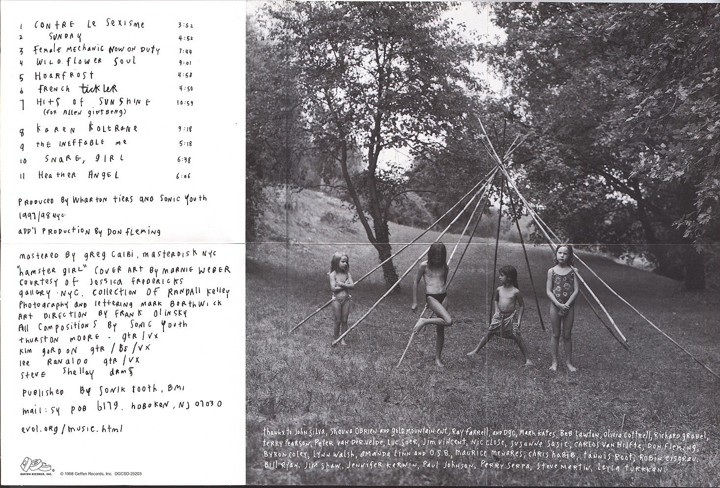 SONICYOUTH.COM DISCOGRAPHY - ALBUM: A THOUSAND LEAVES