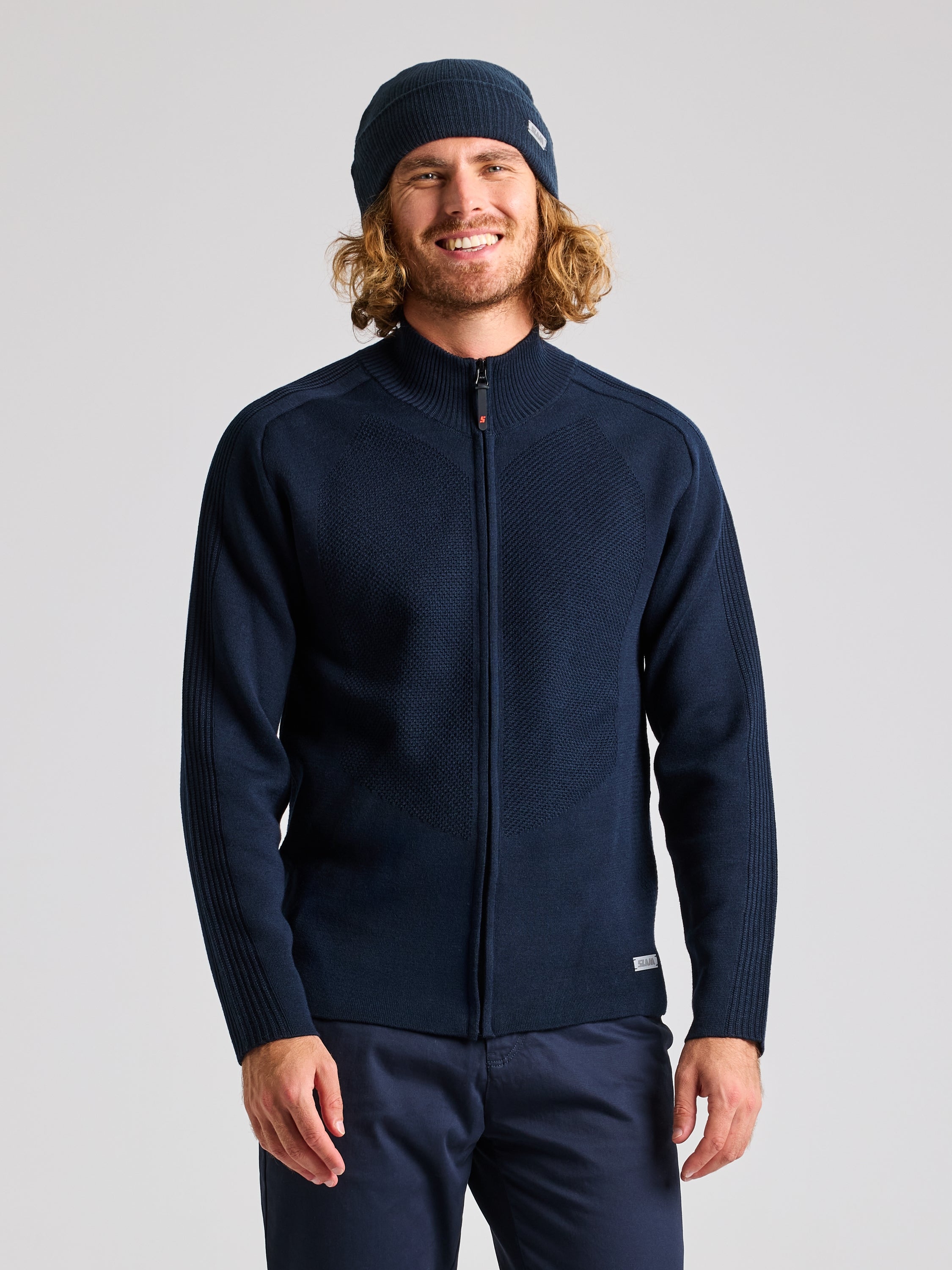 Techknit Cardigan - Merino zip cardigan | SLAM