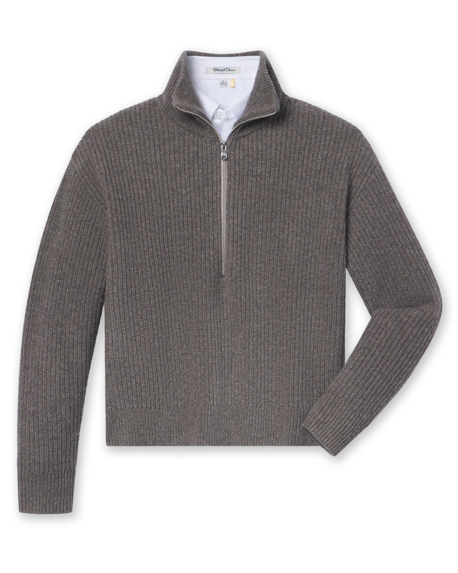 Devon Half Zip Sweater - Woodland