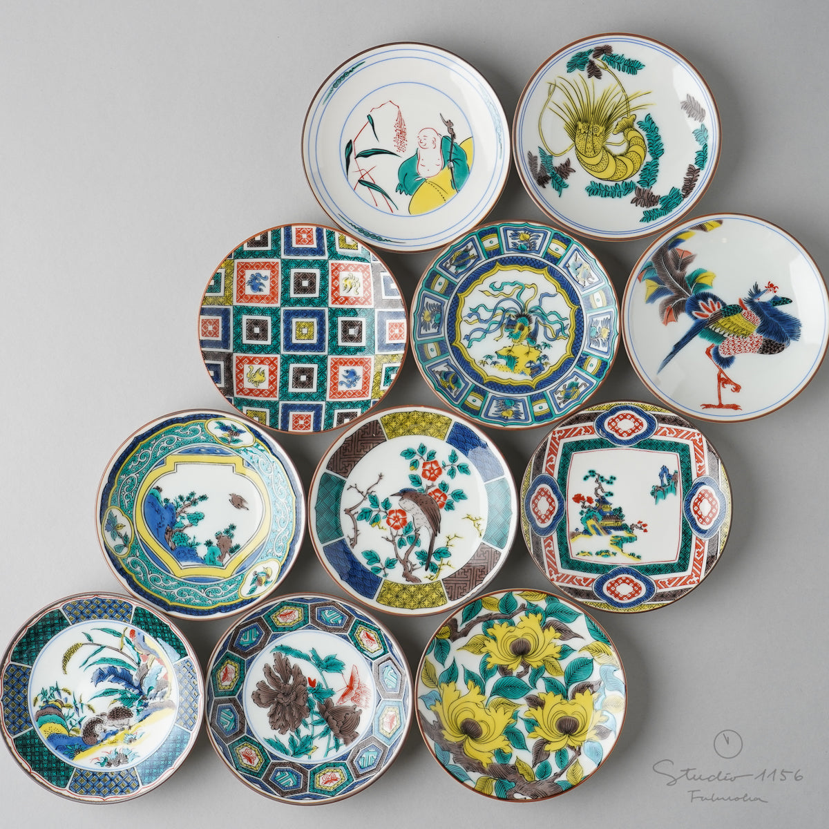 九谷焼 古九谷(色絵) 豆小皿 10.5cm 青郊窯の通販｜Studio1156