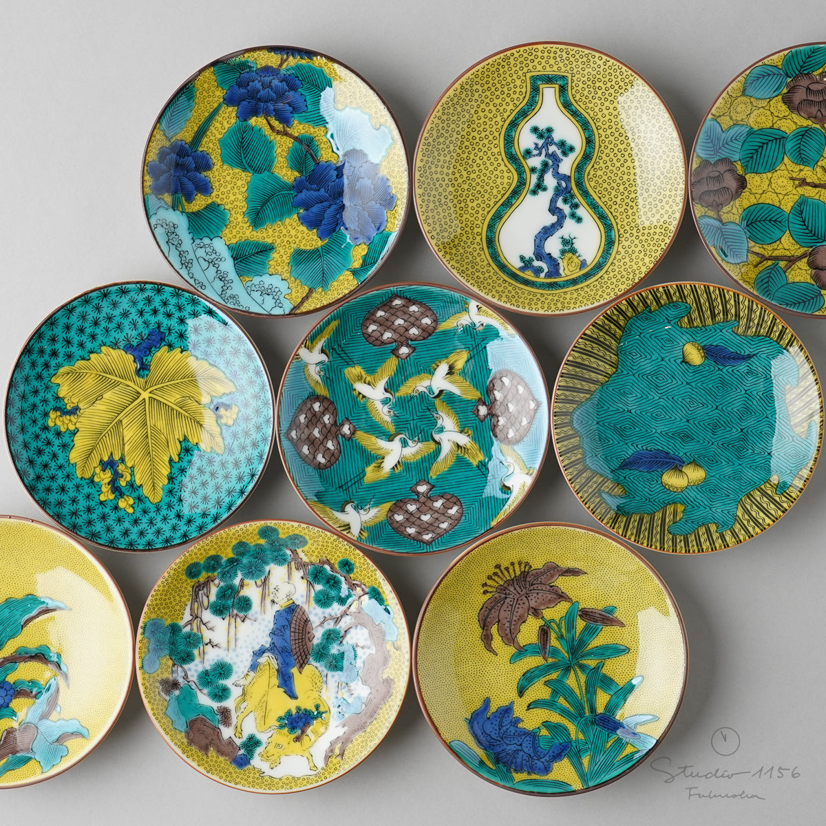 九谷焼 古九谷(青手・吉田屋) 豆小皿 10.5cm – 【公式】スタジオイイ