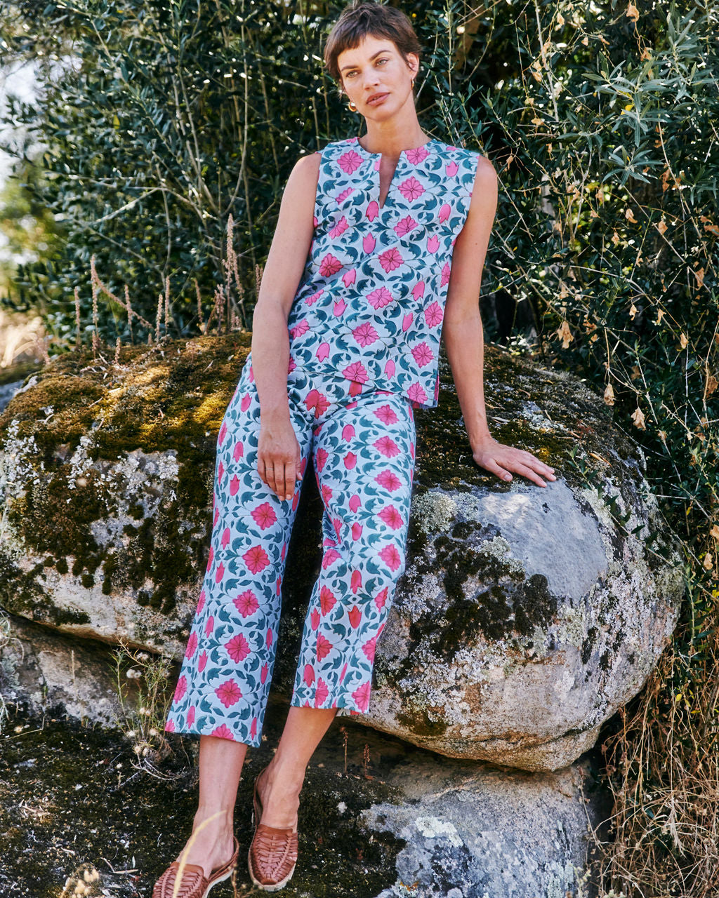 Disco Pants in Tartan Print | SZ Blockprints – SZ BLOCKPRINTS