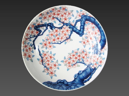 鍋島藩窯 市川光山 －作品紹介－ 高台鉢 七寸①