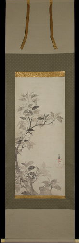 俵屋宗達:原作「桜図」：E-088j[工芸掛け軸]古美術谷口