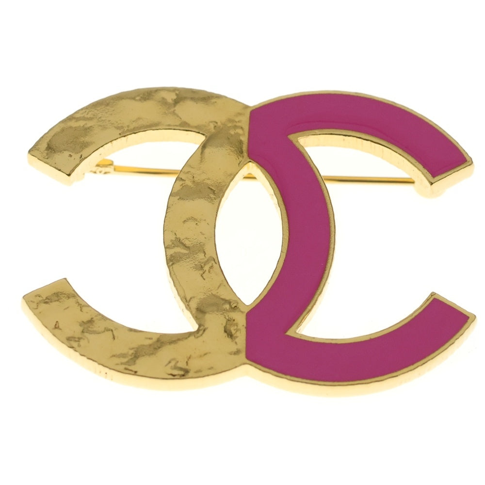 CHANEL(シャネル) ココマーク ブローチ ピンク×ゴールド GP P24C