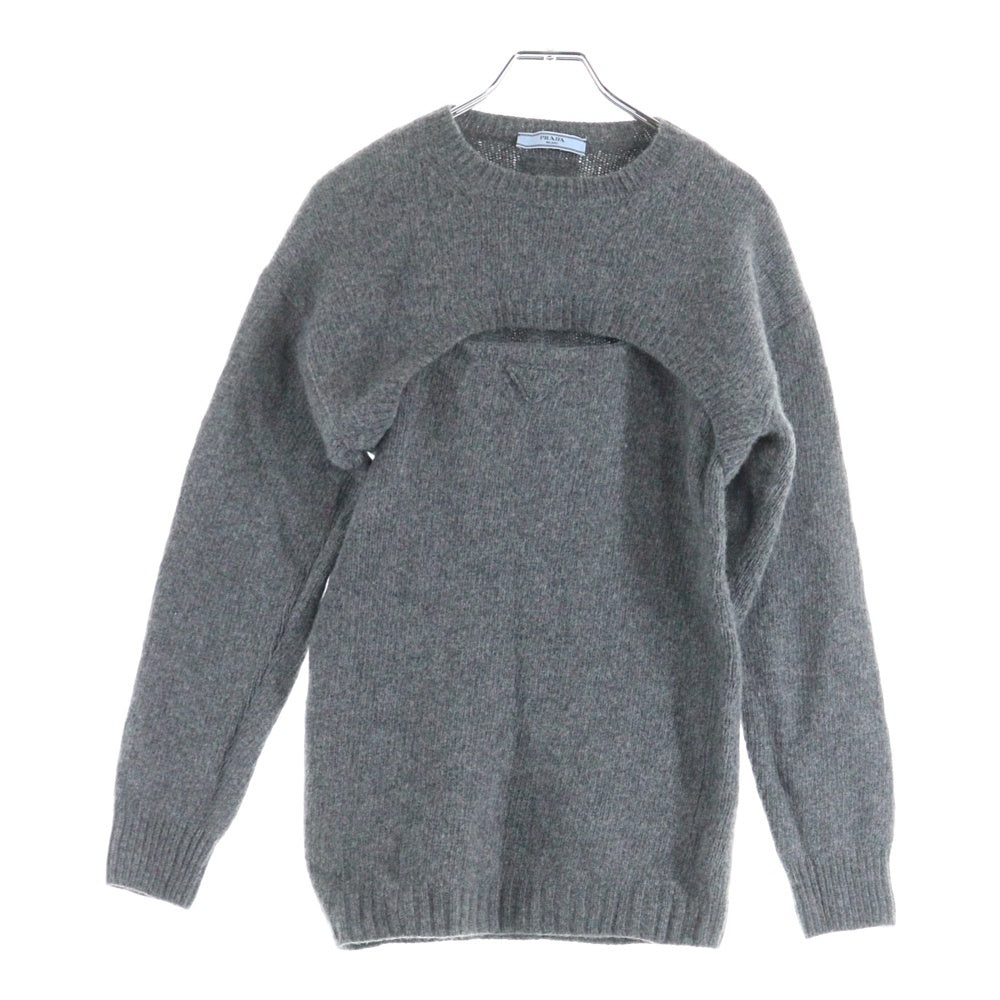 PRADA(プラダ) 22AW トライアングルロゴ カシミヤ混 ウール