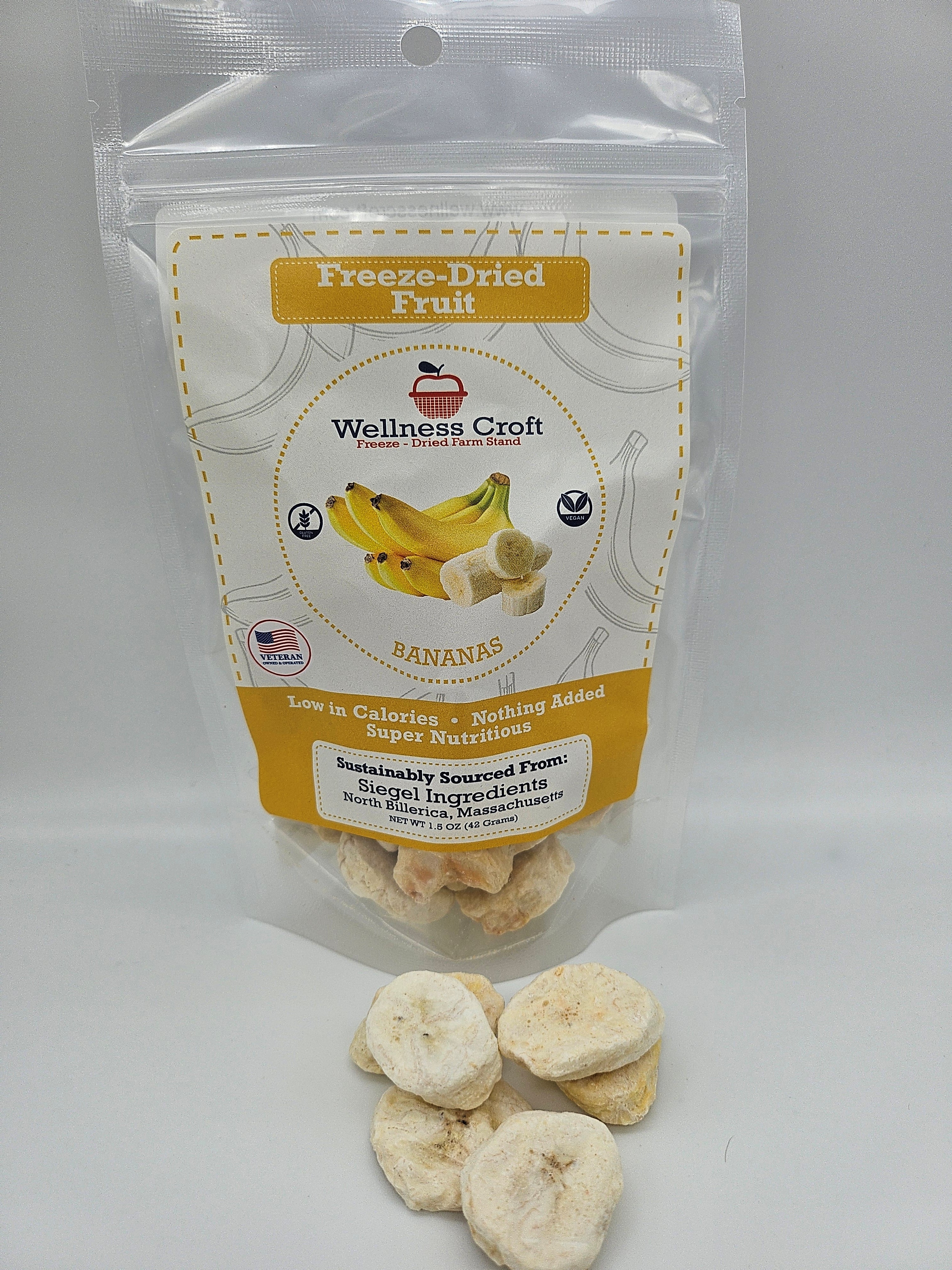 Freeze-Dried Banana Pouch 1.5oz – Wellness Croft