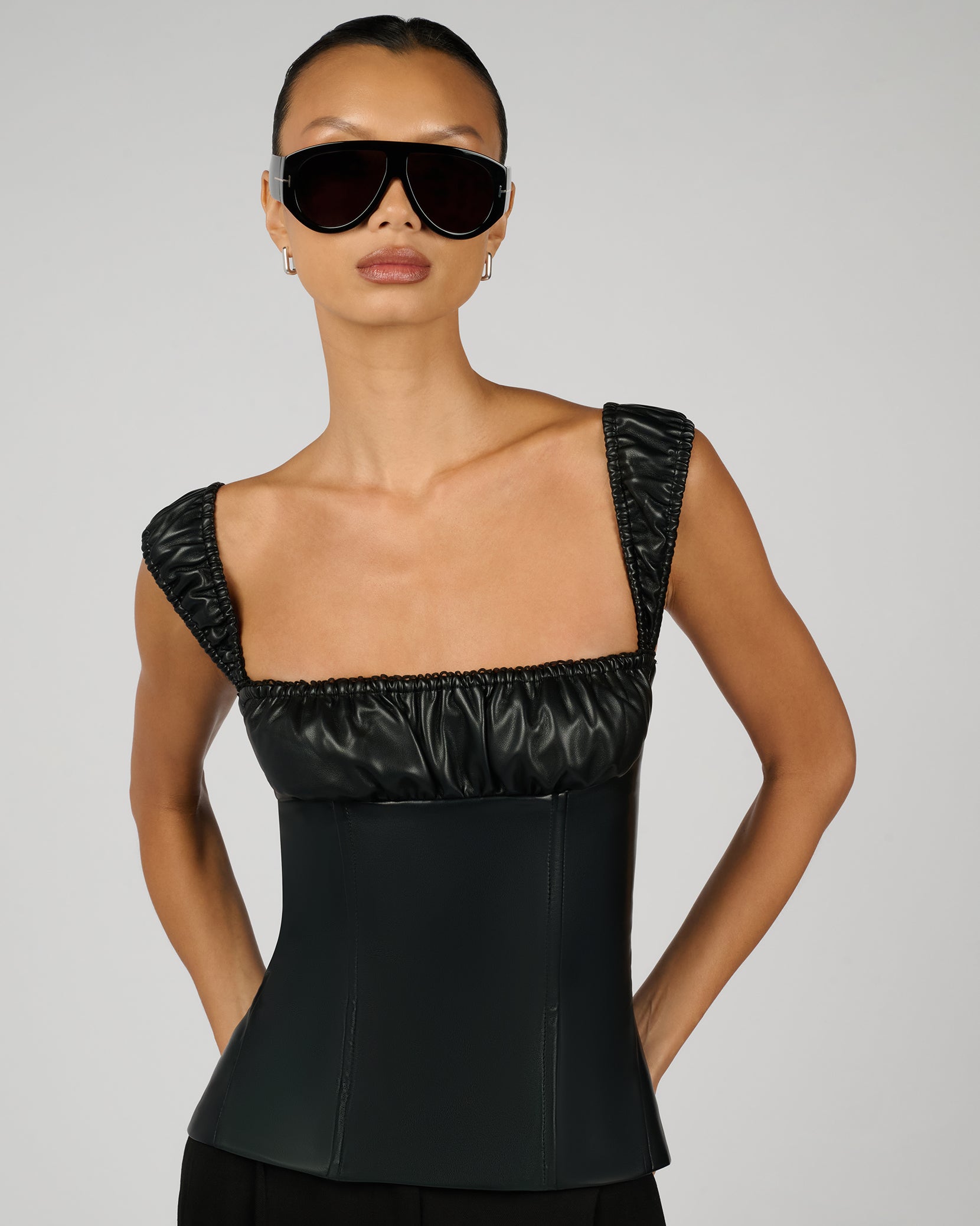 Wide Strap Ruched Cup Corset – WeWoreWhat