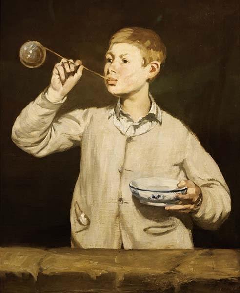 エドゥアール・マネ シャボン玉を吹く少年】選べるサイズとフレーム