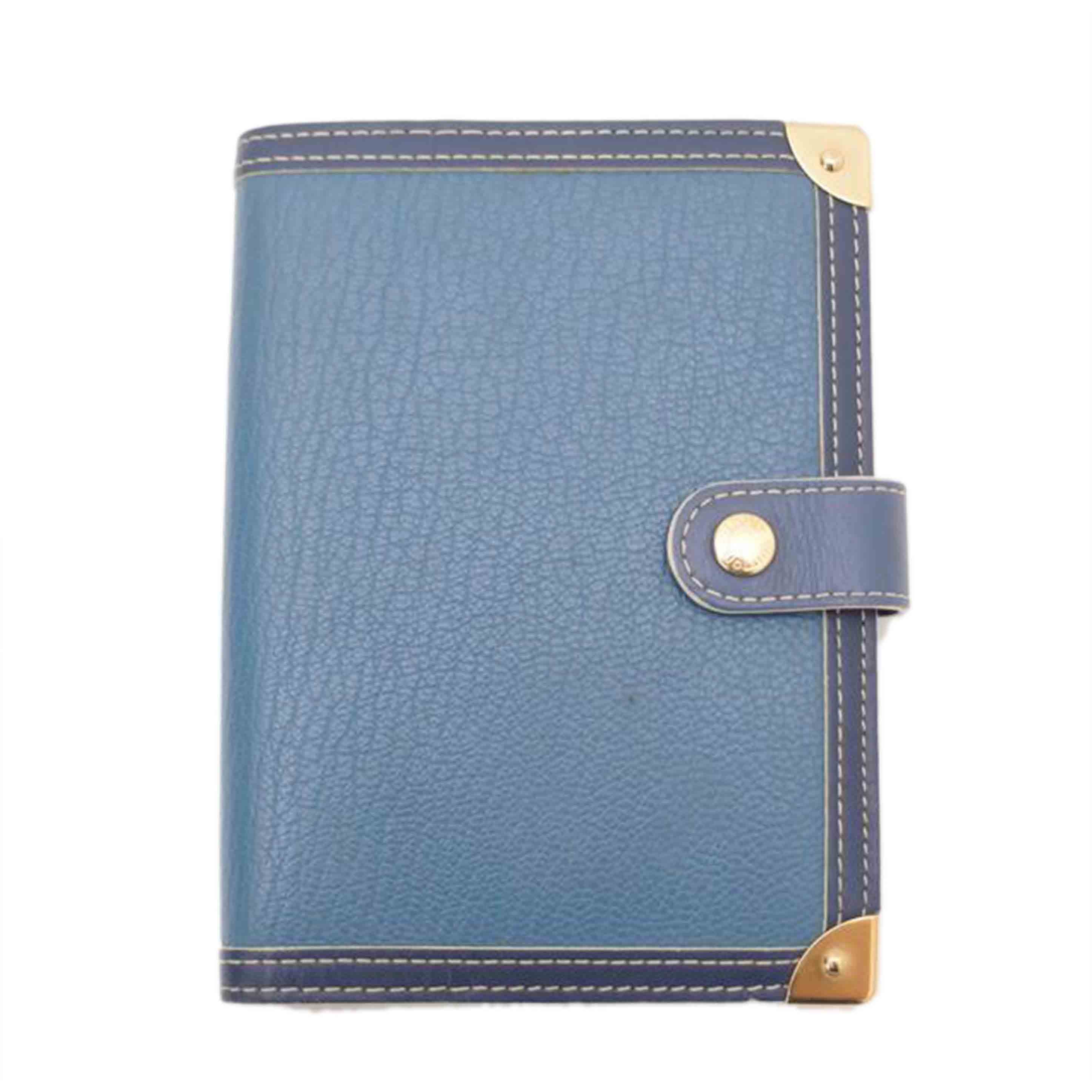 LOUIS VUITTON ルイ・ヴィトン ビトン 手帳カバー 青