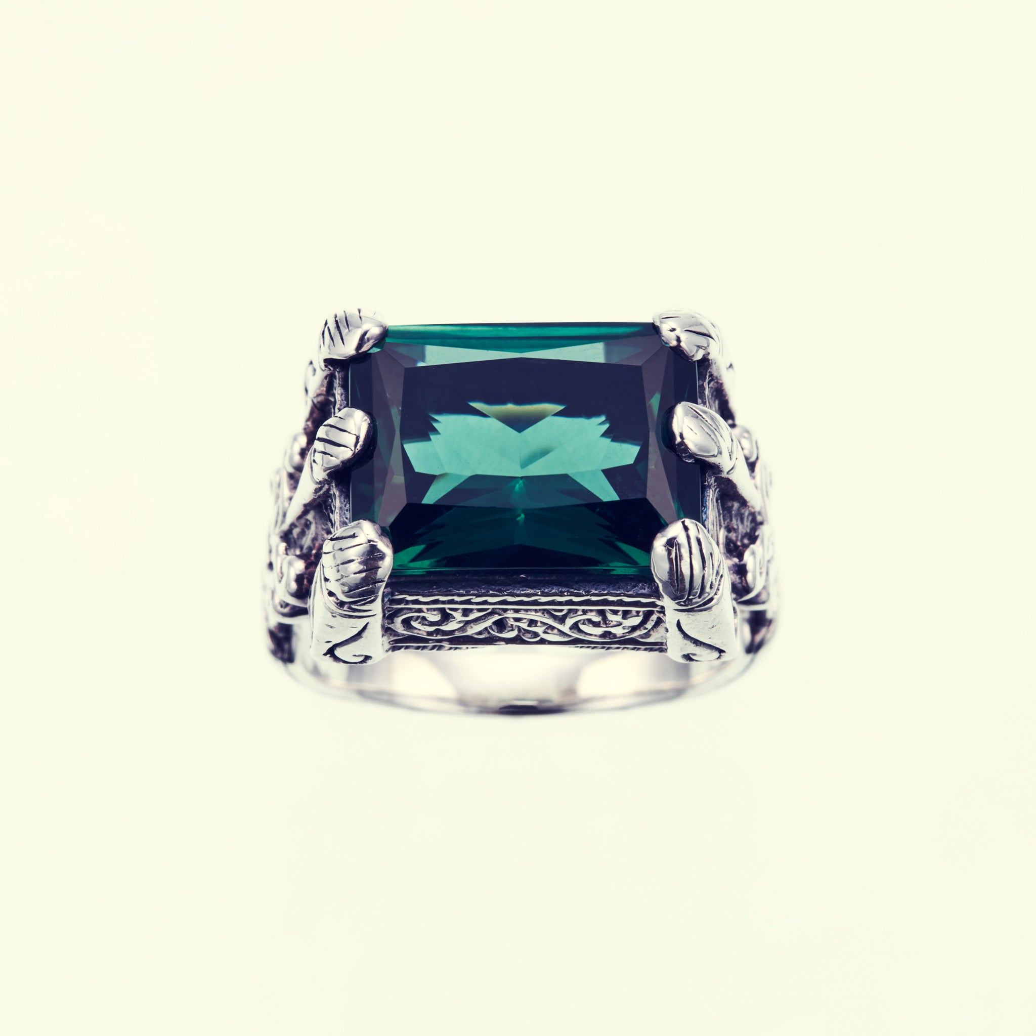 Islamic Ring : L (Green Quartz)｜イスラミック・リング : L
