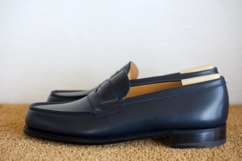 J.M WESTON 180 7/B ネイビー 純正シューツリー付き JMウエストンの