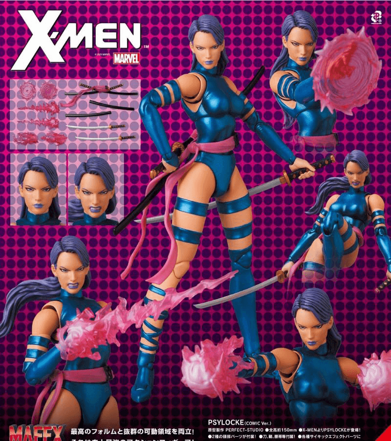 Mafex No.141 Psylocke Comic Ver. Reissue -4ColorHeroes