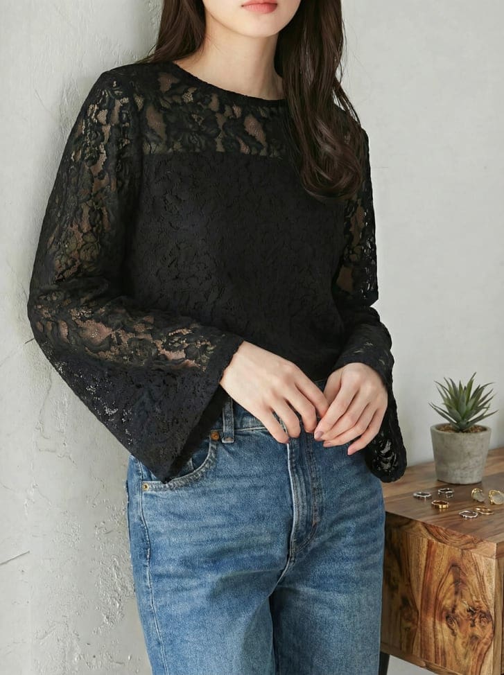 fifth フロッキーレースブラウス | 人気レディースファッション通販