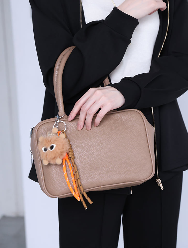 Edit Sheen キーチャーム付きボストンバッグ | 人気レディース