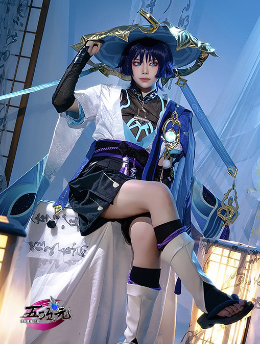 五次元 基萌 原神 コスプレ スカラマシュ放浪者 衣装 ※笠なし注意