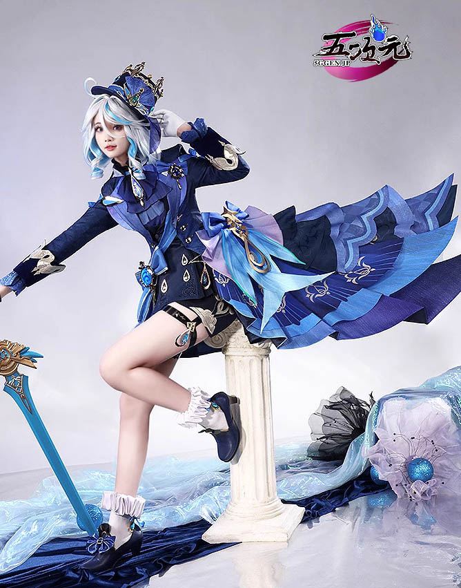 三分妄想 原神 コスプレ フリーナ・ウーシア 水神 衣装