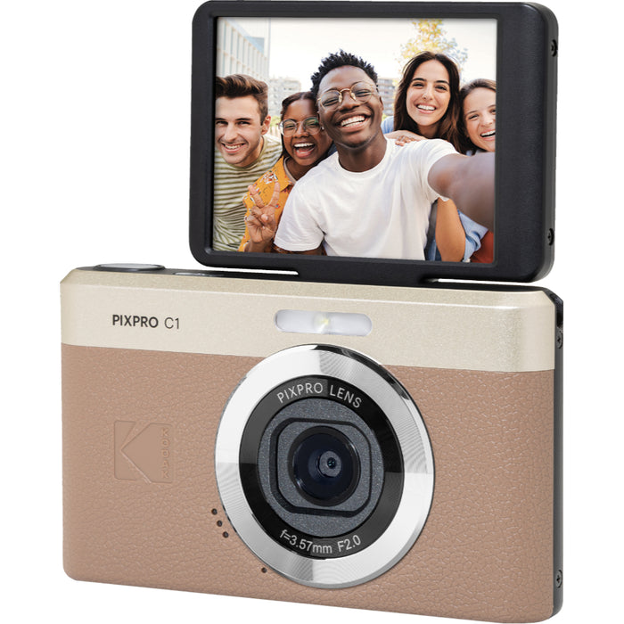 KODAK PIXPRO C1 Digital Camera (Black) - 4x Digital Zoom, 13MP