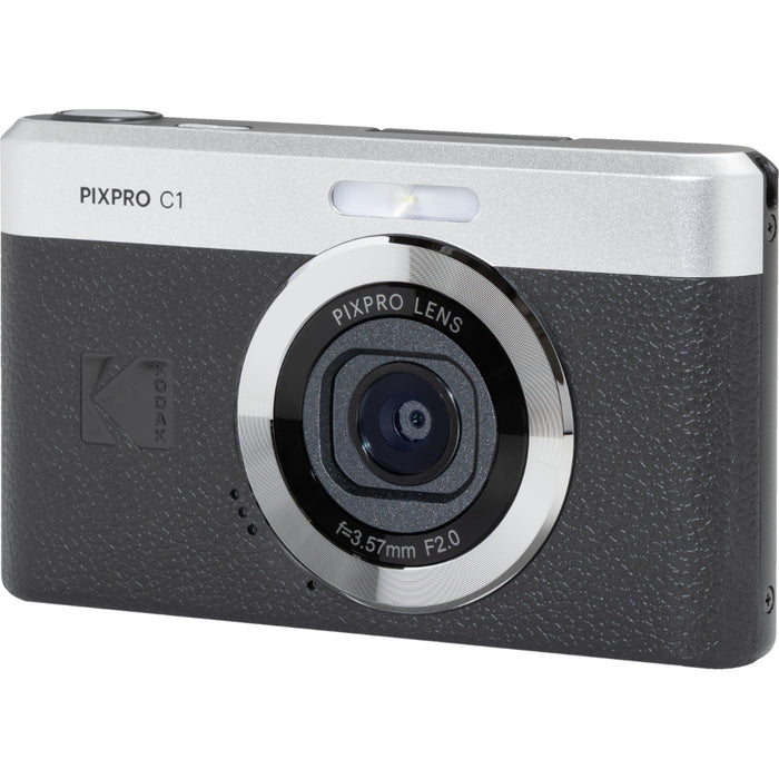 KODAK PIXPRO C1 Digital Camera (Black) - 4x Digital Zoom, 13MP