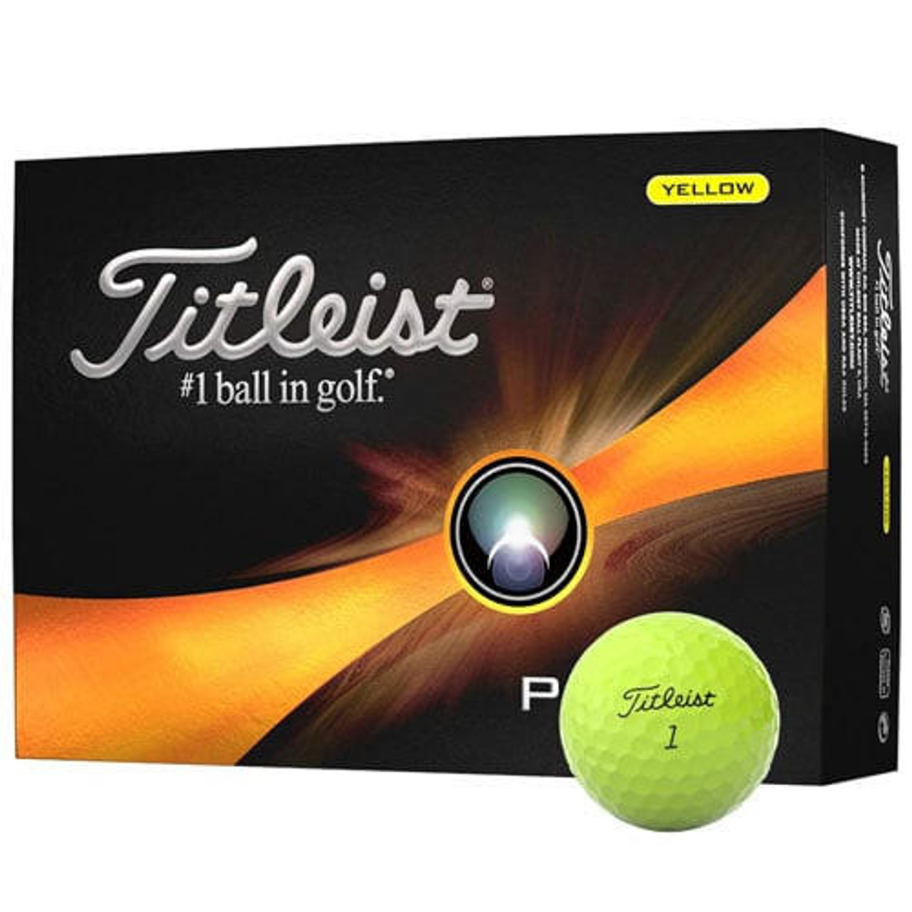 Titleist Pro V1 Golf Balls, Yellow - 1 Dozen - Prior Generation