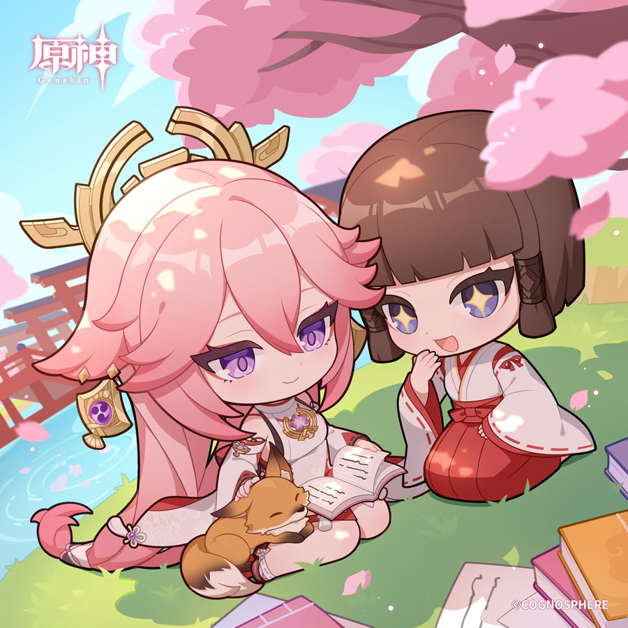 原神】八重神子(やえみこ)の公式イラスト | 原神攻略まとめ│9-gld