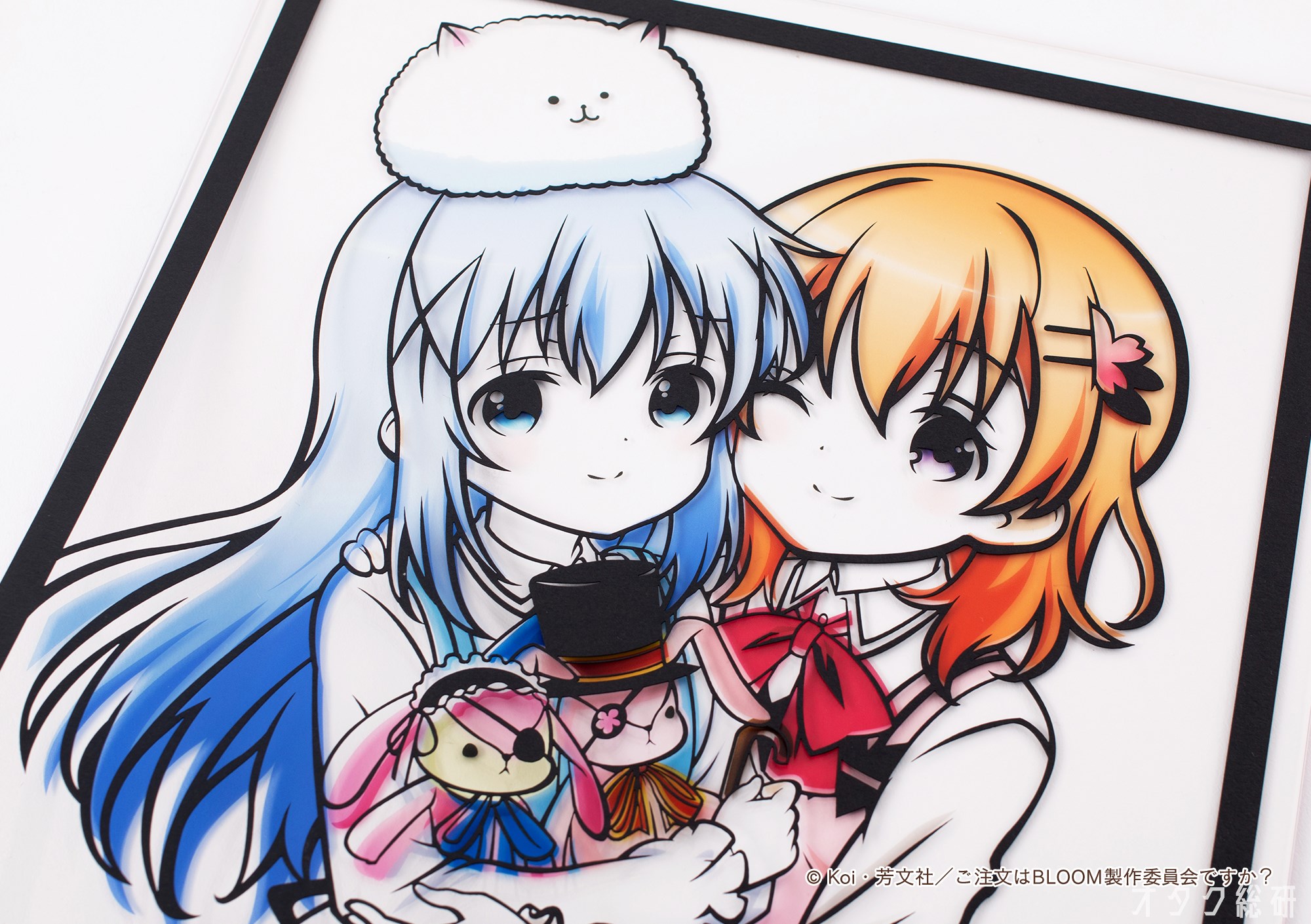 新発売：『ご注文はうさぎですか』ココア＆チノの特製切り絵「喫茶