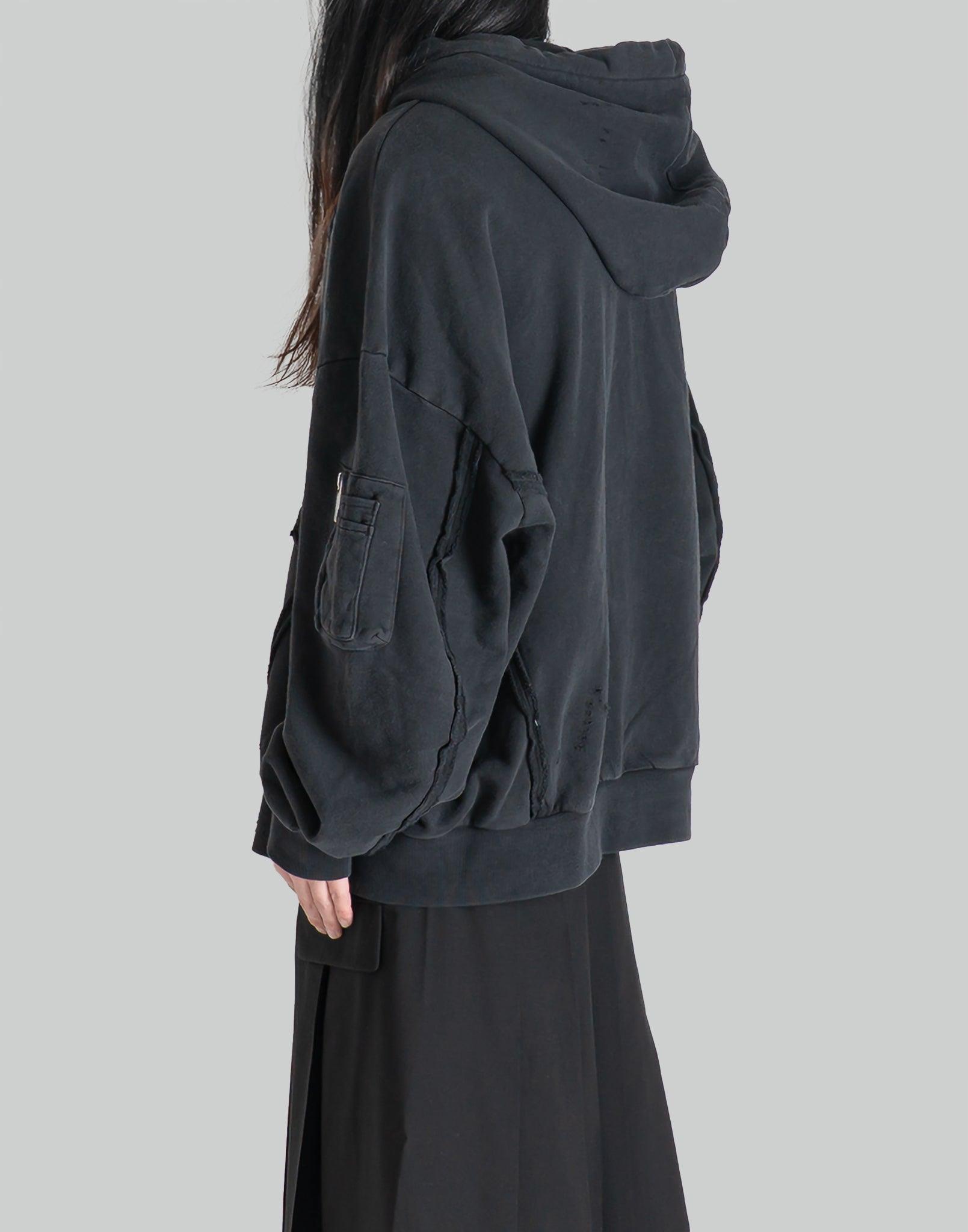 FENG CHEN WANG DECONSTRUCTION ZIP HOODIE – 082plus