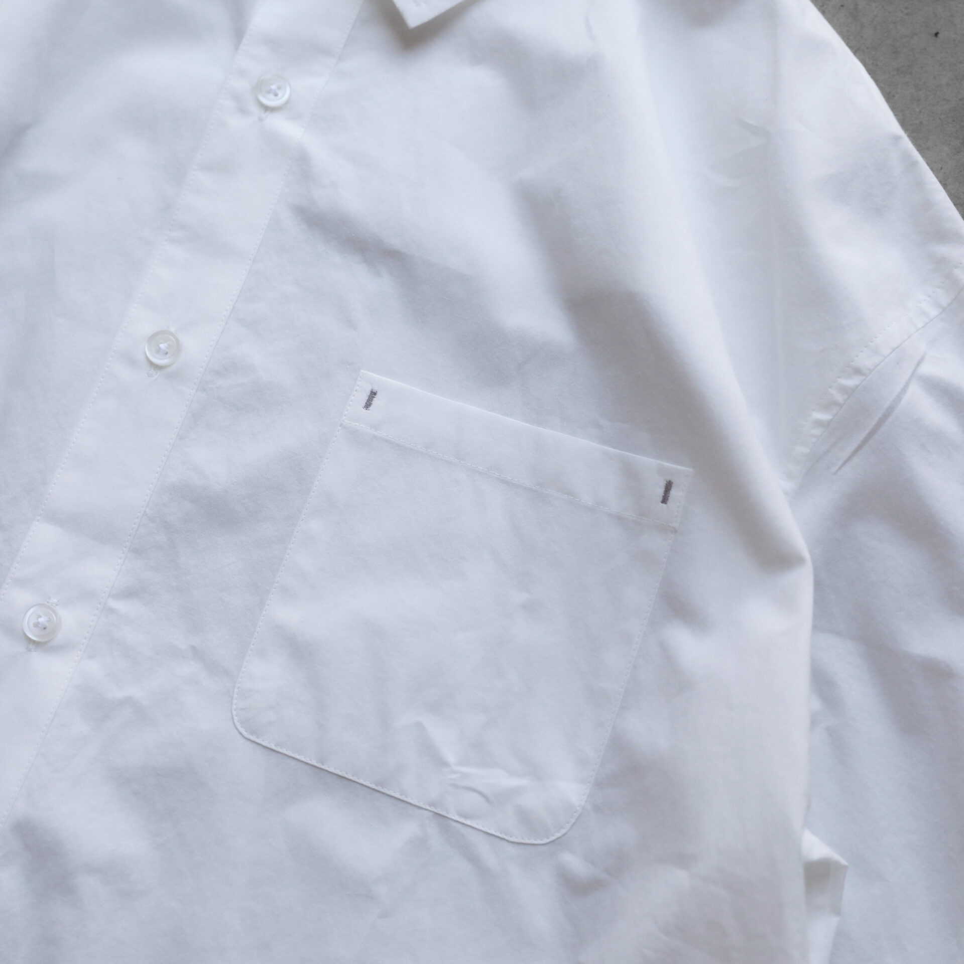 オーガニックコットンビッグシャツ（白）【ユニセックス】011を