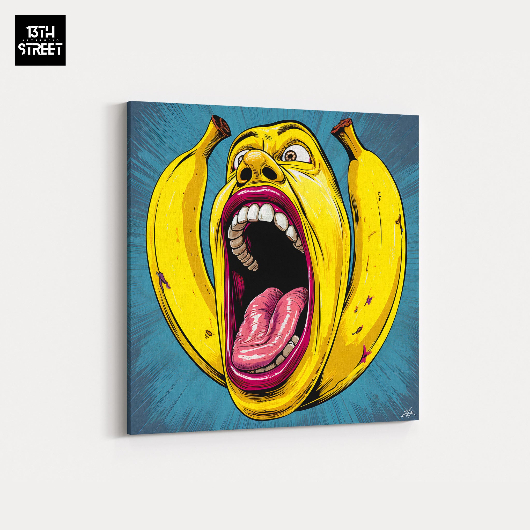 Zak - Crazy Banana - Canvas – 13th Street Art