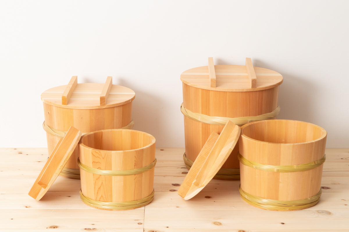 さわらの漬物桶 竹タガ仕上げ – 市川籠店 | 1basketry