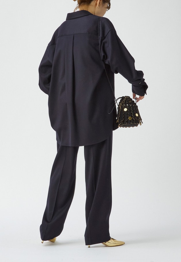 ウールサテンシャツ】｜1er Arrondissement（プルミエ アロンディス