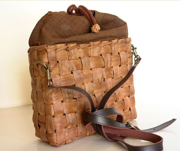 国産 山ぶどう蔓かごバッグ「ショルダーバッグ 広巾 中」