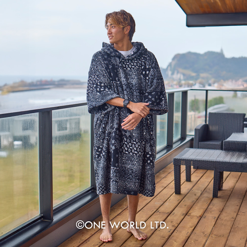ONE WORLD LTD. / TLS MICRO FIBER PONCHO SOLID / マイクロファイバー