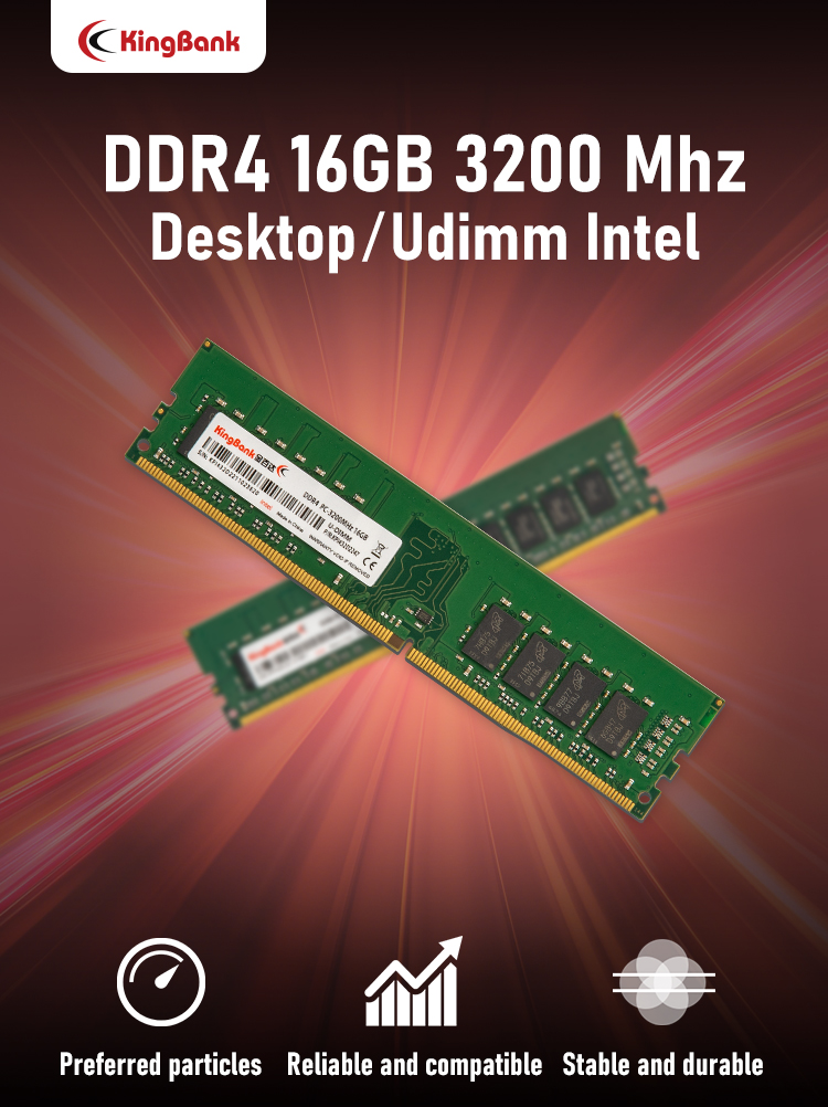 KINGBANK DDR4 Intel UDIMM 3200MHz - 16G - 金百达KINGBANK
