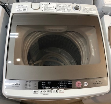 2017年製 アクア 全自動洗濯機 AQW-GV700E(W) | 中古家電と中古家具