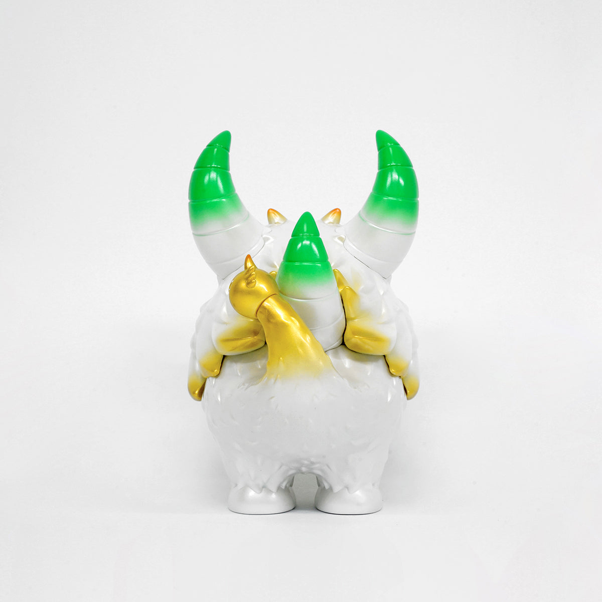 The Little Hut T9G Rangeas Rex Jr. Sofubi (White / Gold) – 3DRetro