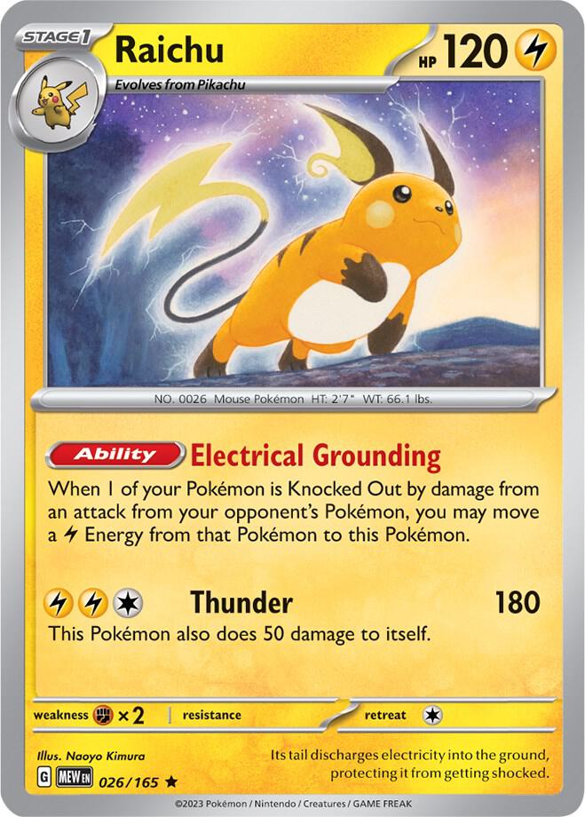 Raichu - SV: Scarlet & Violet 151 - Pokemon - TCGplayer.com