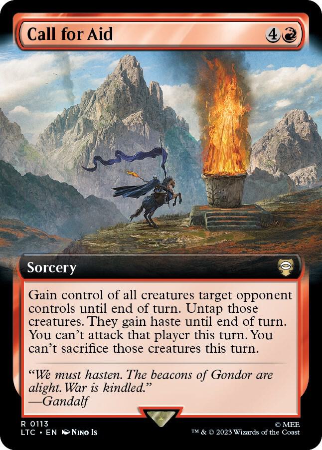 Call for Aid (Extended Art) - Commander: The Lord of the Rings