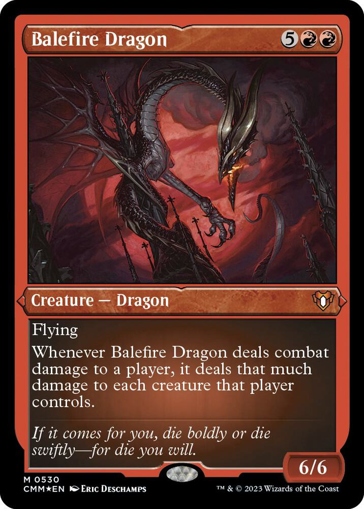 Balefire Dragon (Foil Etched) - Commander Masters - Magic: The