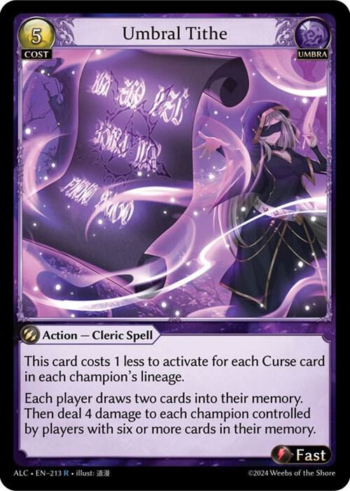 Umbral Tithe - Alchemical Revolution - Grand Archive TCG