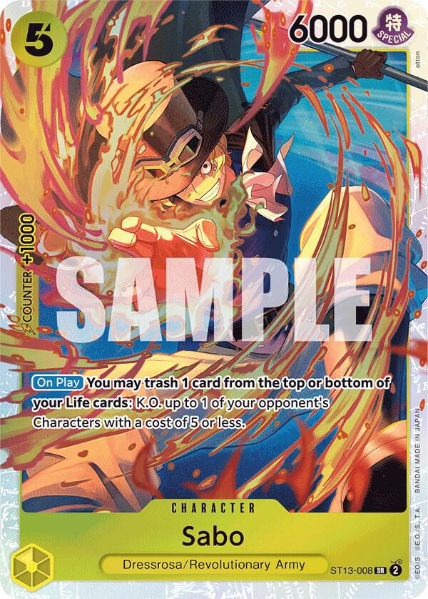Sabo (008) - Ultra Deck: The Three Brothers - One Piece Card Game