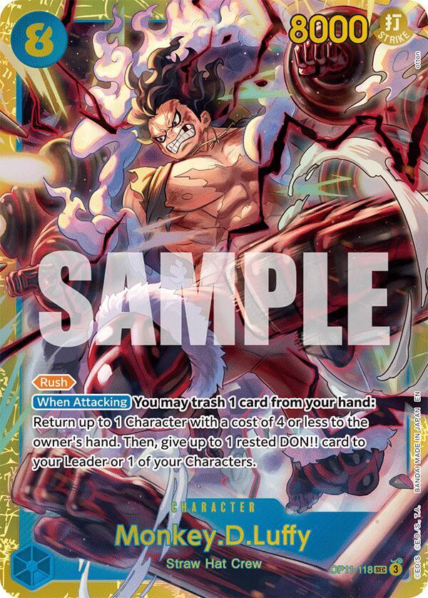 Monkey.D.Luffy (118) - A Fist of Divine Speed - One Piece Card