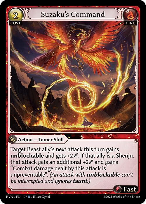 Suzaku's Command - Abyssal Heaven - Grand Archive TCG - TCGplayer.com