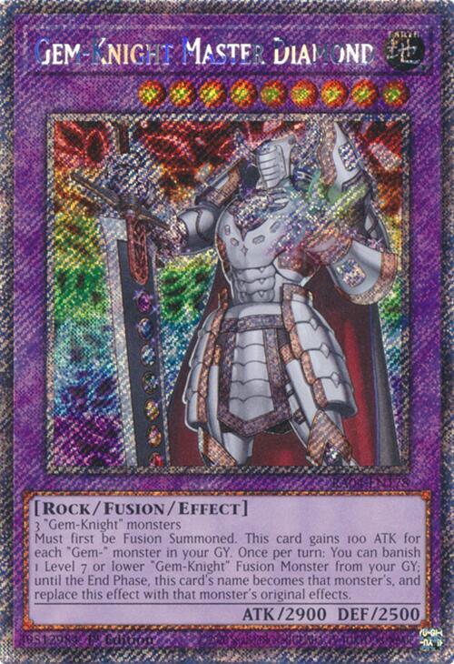 Gem-Knight Master Diamond (Platinum Secret Rare) - Quarter Century