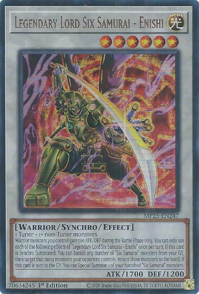 Legendary Lord Six Samurai - Enishi - 2025 Mega-Pack - YuGiOh