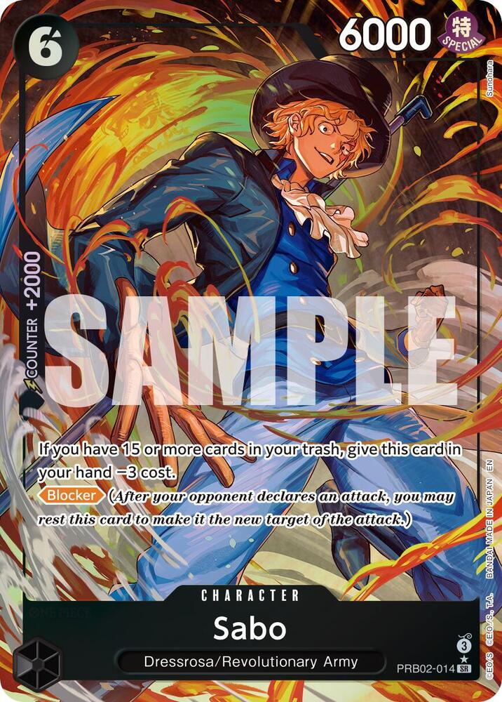 Sabo - PRB02-014 (Alternate Art) - Premium Booster -The Best- Vol
