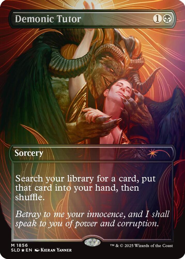 Demonic Tutor (Rainbow Foil) - Secret Lair Drop Series - Magic