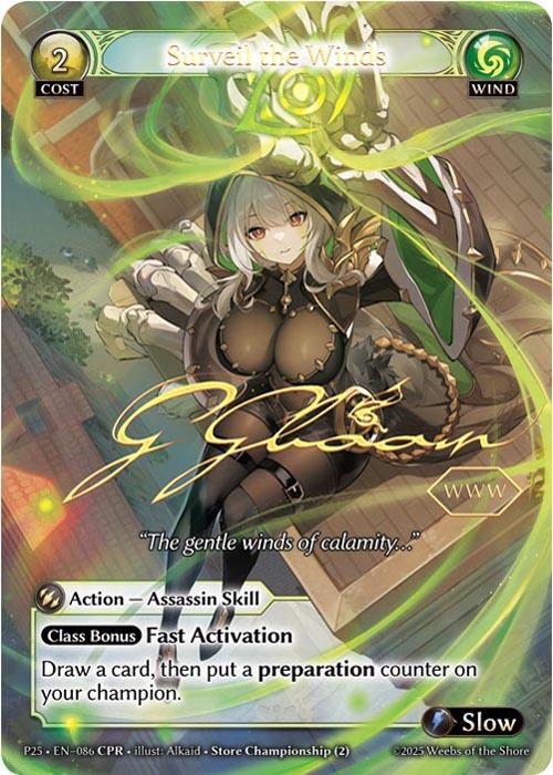 Surveil the Winds (CPR) - Promotional Cards - Grand Archive TCG